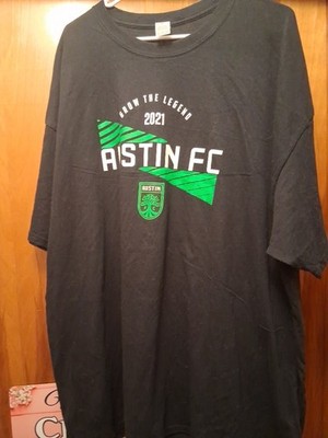 NWOT Men's Black Austin FC  Grow the Legend  2021 T-Shirt Size 3XL. Gildan/MLS.