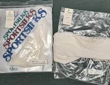 2 Vintage Orvis Ladies 100 silk camisole sz M Natural NIP  opened pkg tag 1983