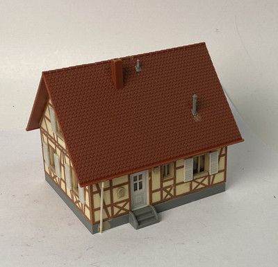 Faller HO Half Timbered House 4-1/4'' x 3-5/8'' x 3-1/2''