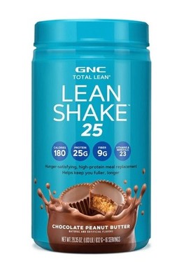 GNC Total Lean Lean Shake 25 Meal Replacement Powder-chocolate Peanut Butter