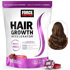 Force Factor Hair Growth Gummies - Supports hair growth and nourishes hair