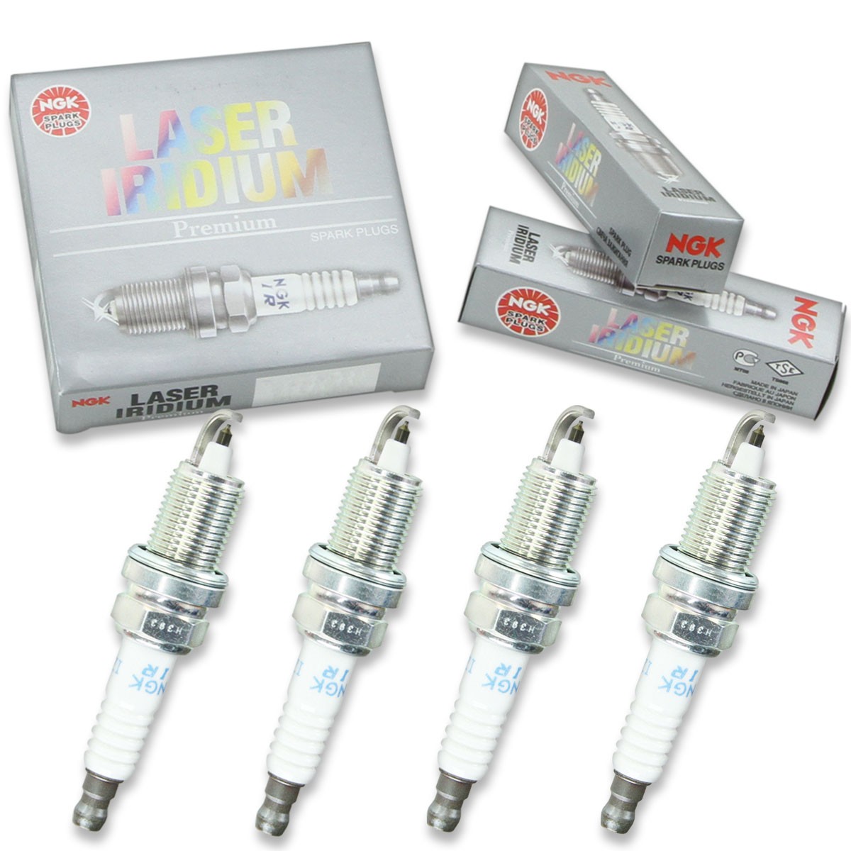 4pcs 2010 Evinrude E150DSLISM NGK Laser Iridium Spark Plugs 150 HP Kit Set vt