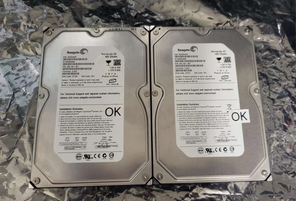 Seagate Barracuda ES 400GB SATA Festplatte für Dauerbetrieb geeignet ST3400620NS