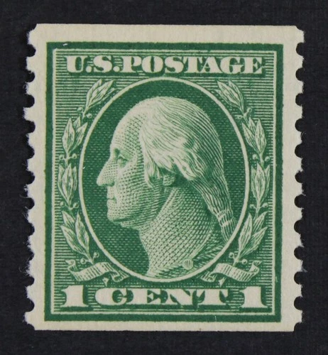 CKStamps: US Stamps Collection Scott#443 1c Washington Mint H OG 24 1/2mm