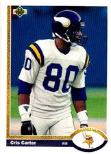 1991 Upper Deck - Cris Carter #56.