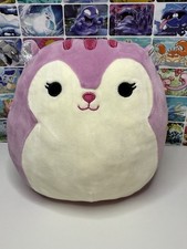Squishmallows Allina Purple Squirrel Plush 8 Kellytoy Stuffed Animal Cute Soft