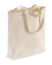 Canvas Tote Bags Wholesale 15" x 16" x 3" with Gusset for DIY Printing Embroi...