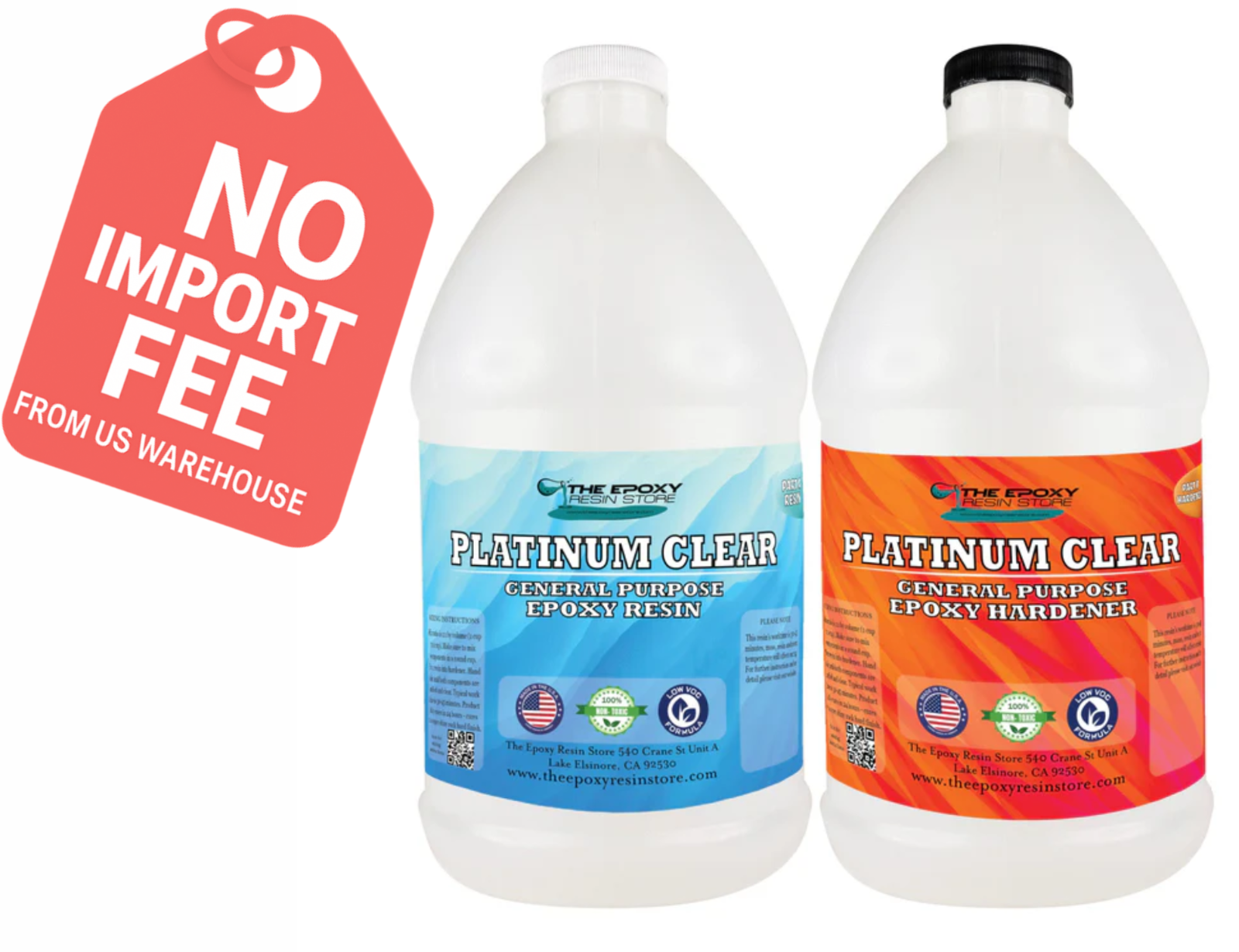 Epoxy Resin Store - self leveling, easy mixing, crafts, coatings, clear - Gallon