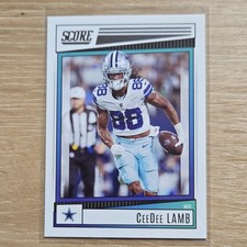 Panini 2022 Score Base Set CeeDee Lamb Dallas Cowboys NFL Card #222