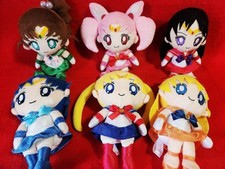 Sailor Moon Mini Plush Doll Set 6 Types Collectible Anime Japan Authentic