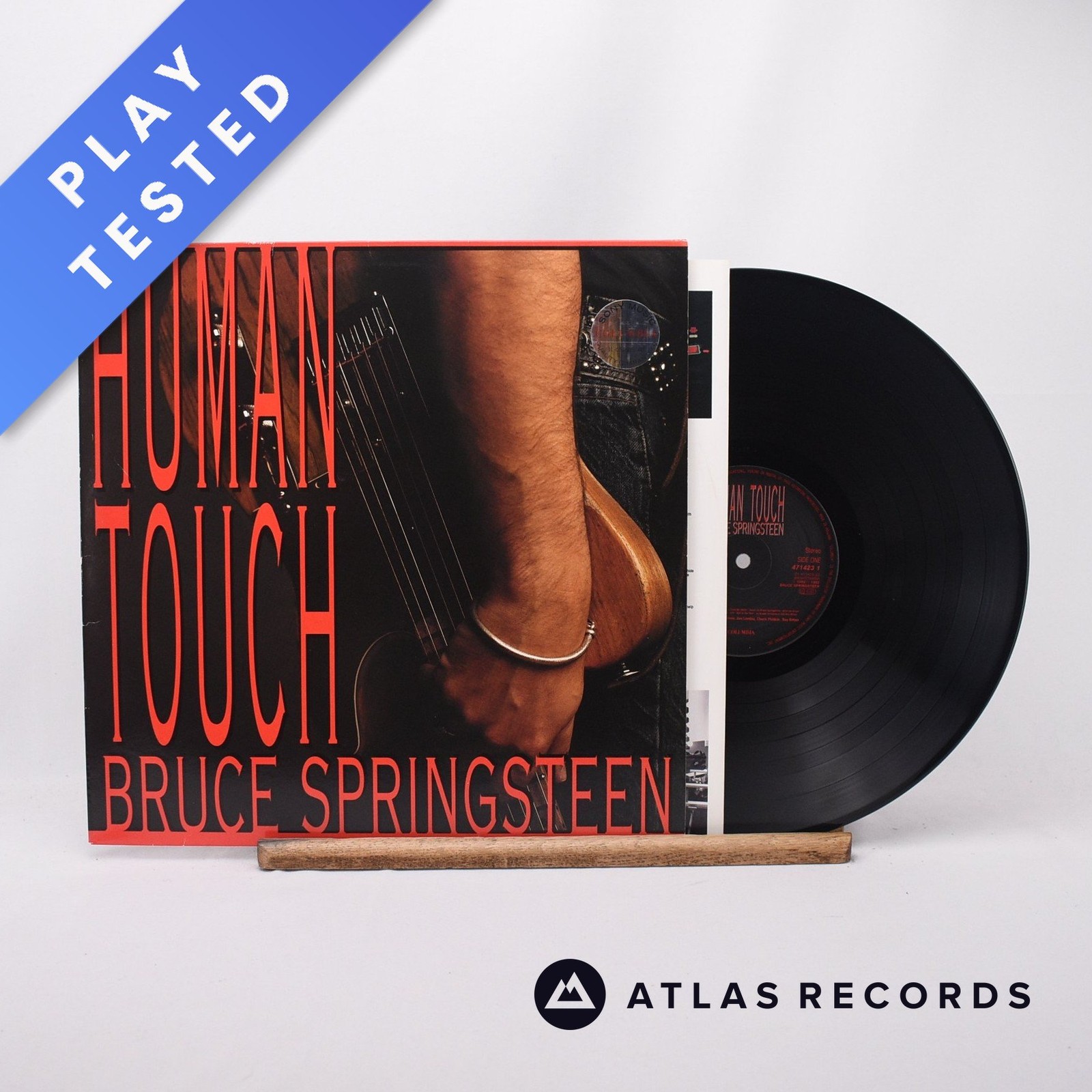 Bruce Springsteen Human Touch Spain LP Album Vinyl Record COL 471423 1 - EX/EX