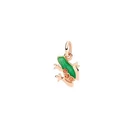 Dodo Frog Rose Gold Sapphire & Enamel Pendant DMC5004_FROGX_VZO9R Charm Green
