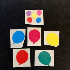 Lot Of Vintage 80  s Mrs. Grossman  s Stuckers By The Yard BALLOONS Stickers