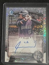 CRISTIAN ARGUELLES Bowman Chrome 2025 Speckle /299 Auto