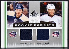 2013-14 SP Game Used Dual  Fabrics Murray / Jenner Blue Jackets RC Jersey 3459