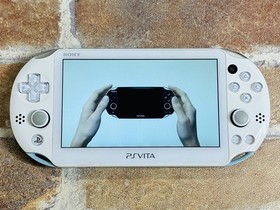 PS Vita Light Blue White PCH-2000 Sony PlayStation Japan 8GB Charger 2 Games DDP