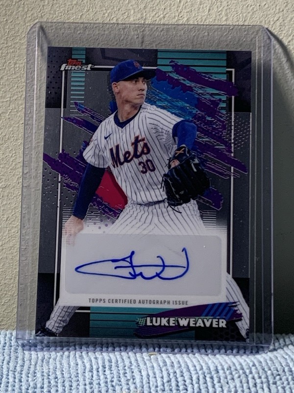 2026 Topps Finest - Luke Weaver - Finest Autographs - #FMA-LW - New York Mets