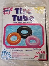 NEW Vintage Tony H2O Surf  s Up Black Tire Tube Swimming Pool Float 30  