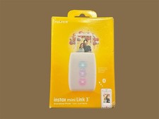 INSTAX Mini Film Format Link 3 Smartphone Photo Printer, Bluetooth, Clay White