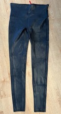 Spanx Women's Faux Leather Ankle Leggings Black Size XL