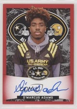 2018 Leaf Metal US Army All-American Bowl Tour Red /5 D'Marcus Adams Auto 2u6