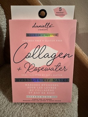 Danielle Collagen + Rosewater Hydrogel Lip Masks New!