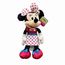 Disney Junior Minnie Mouse Plush Polka Dot Dress Just Play w/ Tags  Stand