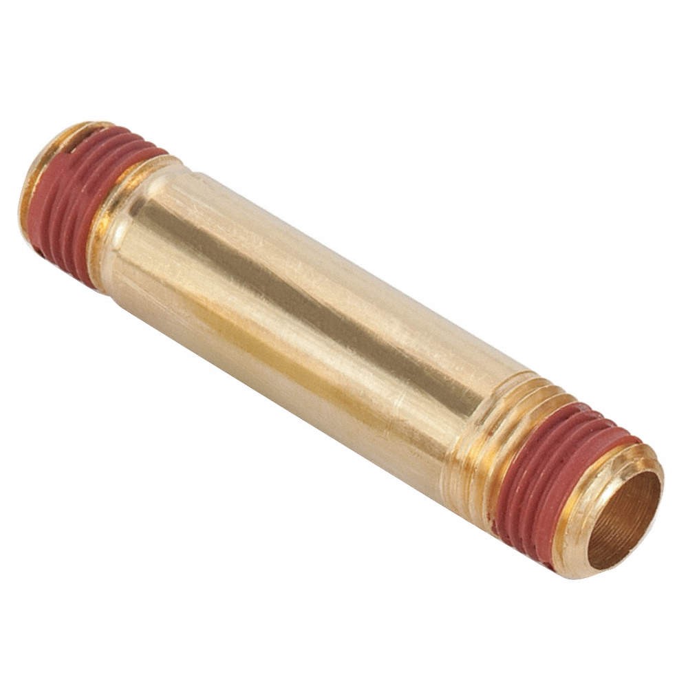 PARKER VS215PNL-4-20 Long Pipe Nipple,1/4 In,2 In L,Brass 13Y781