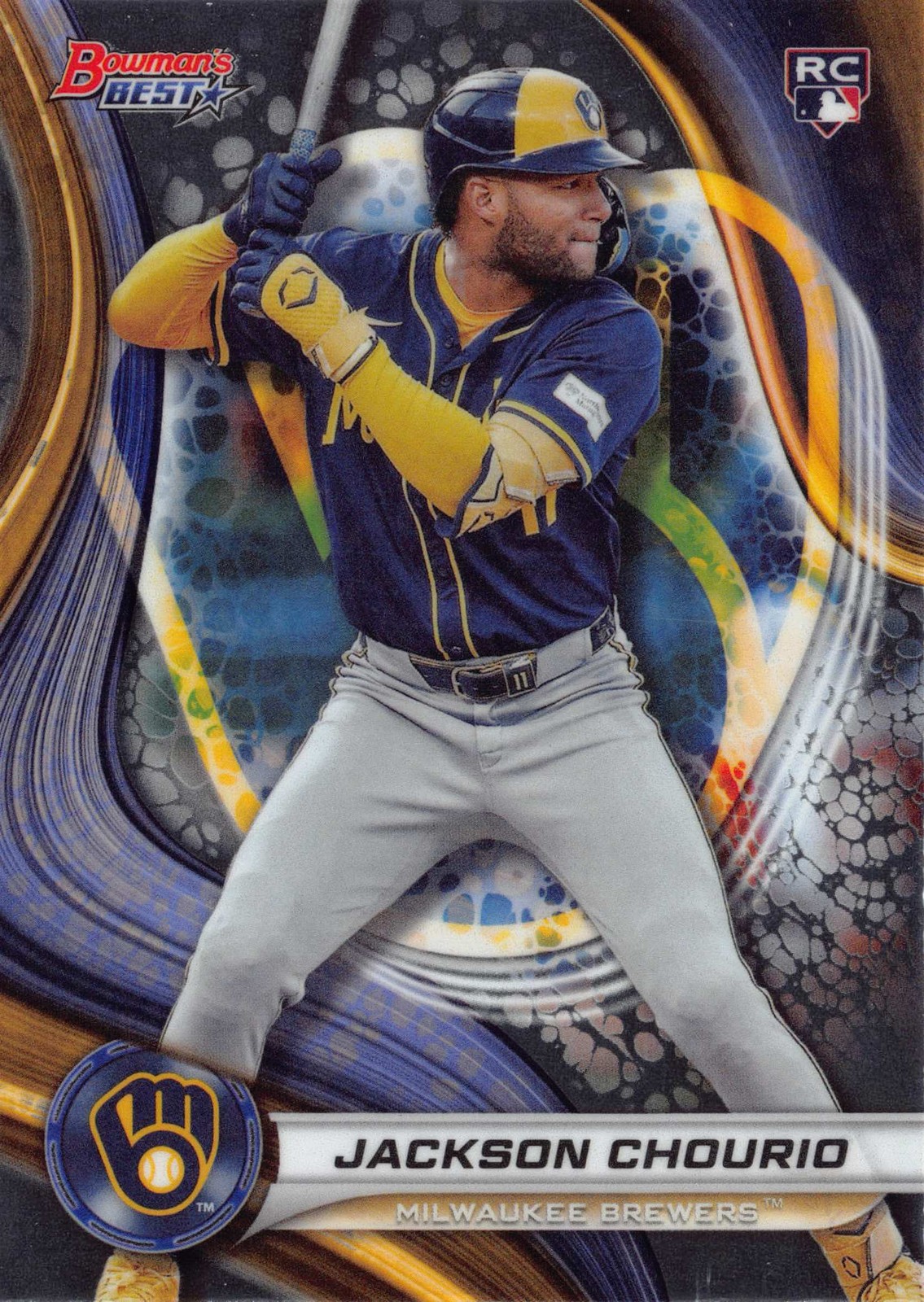 2024 Bowman's Best #38 Jackson Chourio Wave Refractors