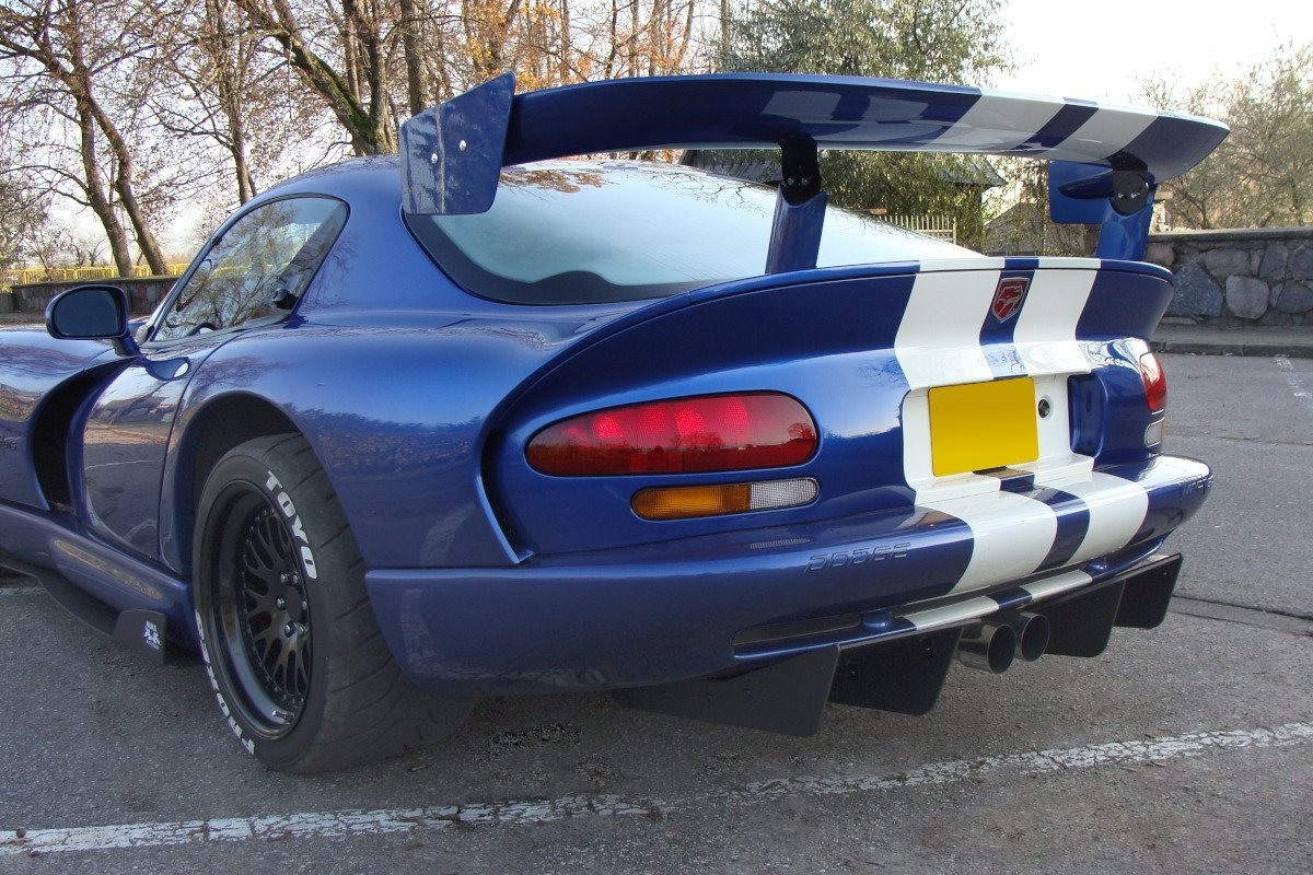 Diffuseur arrière Dodge Viper GTS Maxton en ABS aérodynamique pour circuit - 4