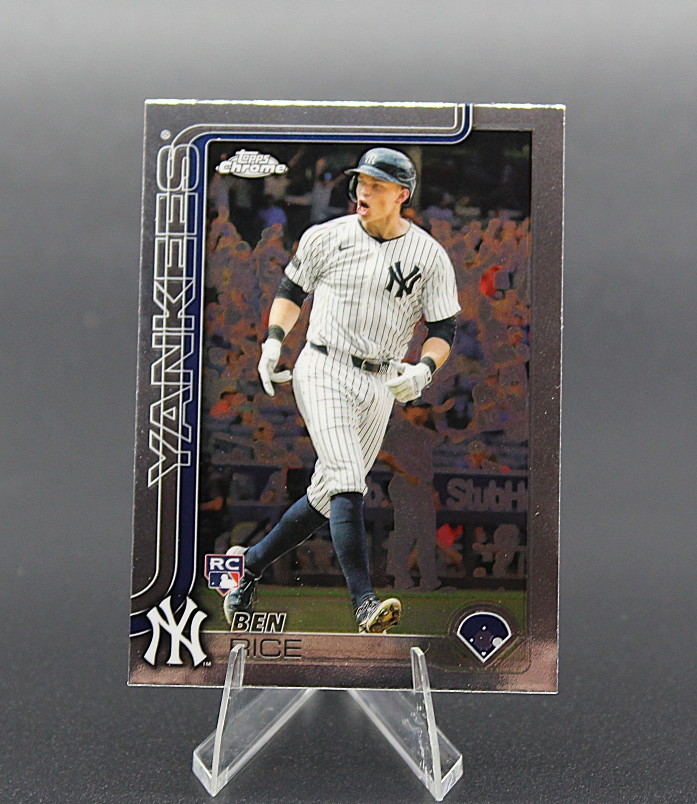 2025 Topps Chrome #139 Ben Rice New York Yankees RC Baseball