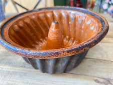 Vintage French Kugelhopf Cake Mold: Ceramic Bundt Pan | Alsace Pottery Mould
