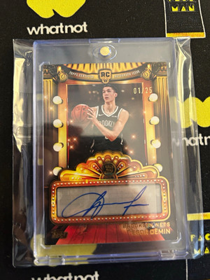 Topps Three Next Feature Signatures Egor Demin #NF-ED Bronze /25 Auto RC