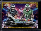 2025 Topps Cosmic Chrome A.J. Brown/Jalen Hurts Base (RAW)