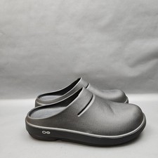Oofos OOCloog Shoes Mens Size 8 Black Recovery Slip On Comfort Sports Clogs
