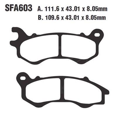 Bremsbeläge Vorderrad für Peugeot Satelis 125 2 Executive ABS Bj 2013-2014 - Neu