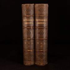 1872-74 2vols Picturesque America Or The Land We Live In William Cullen Bryant