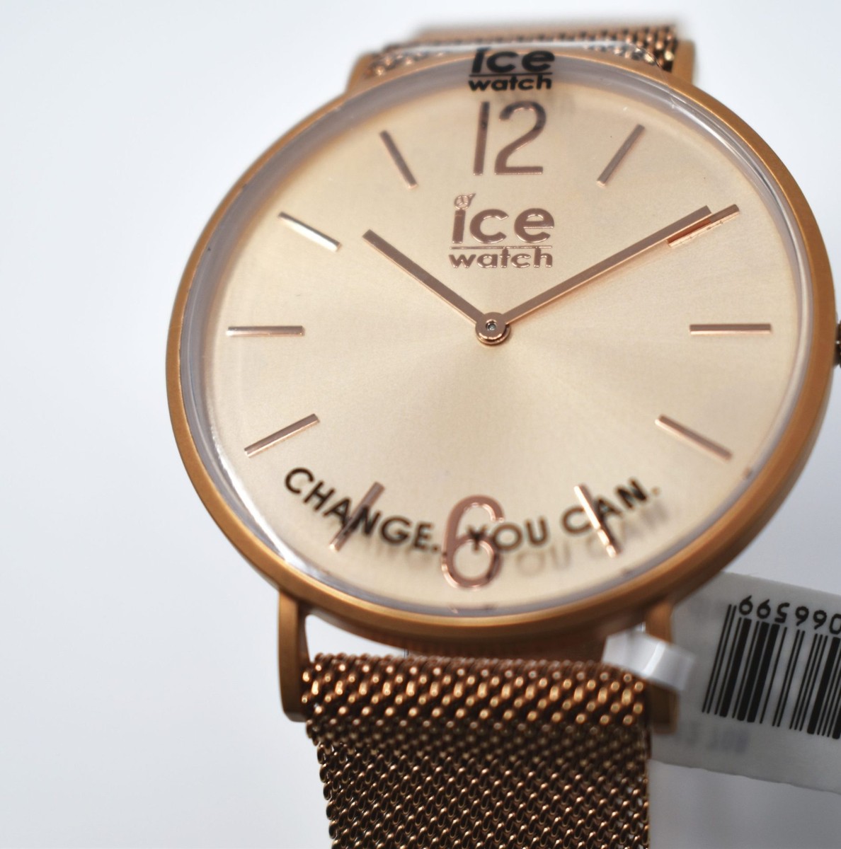ICE-WATCH 012708 ICE CITY MILANESE ROSE GOLD MATTE RG DIAL WATCH