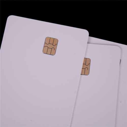 5X ISO PVC IC With SLE4442 Chip Blank Smart Card Contact IC Card Safety White.f8 - Picture 4 of 6