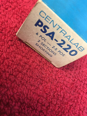 PSA-220 CENTRALAB 6 POL 2-5 POS 2 SECTIONS SHORTING