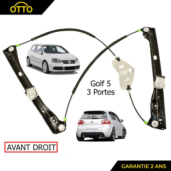 Elektrische Fensterheber Mechanismus Vorne Rechts Golf V 5 (3 TüRen) 1K3837462A-image