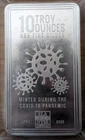 10 Oz .999 Fine Silver Bar - Envela Corp - COVID 2020 Virus Pandemic April