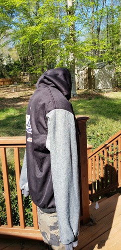 Rare Washington Capitals 2XL Full Zip Hoodie Jacket Black/ Gray Fleece Interior - Picture 4 of 12