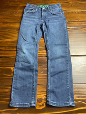 Levi Strauss  Co.511 Jeans Boys Size 8 Blue Denim Straight Leg Adjustable Waist