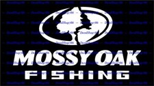 Mossy Oak Fishing - Outdoor Sports Apparel - Vinyl Die-cut Peel N Stick Decals