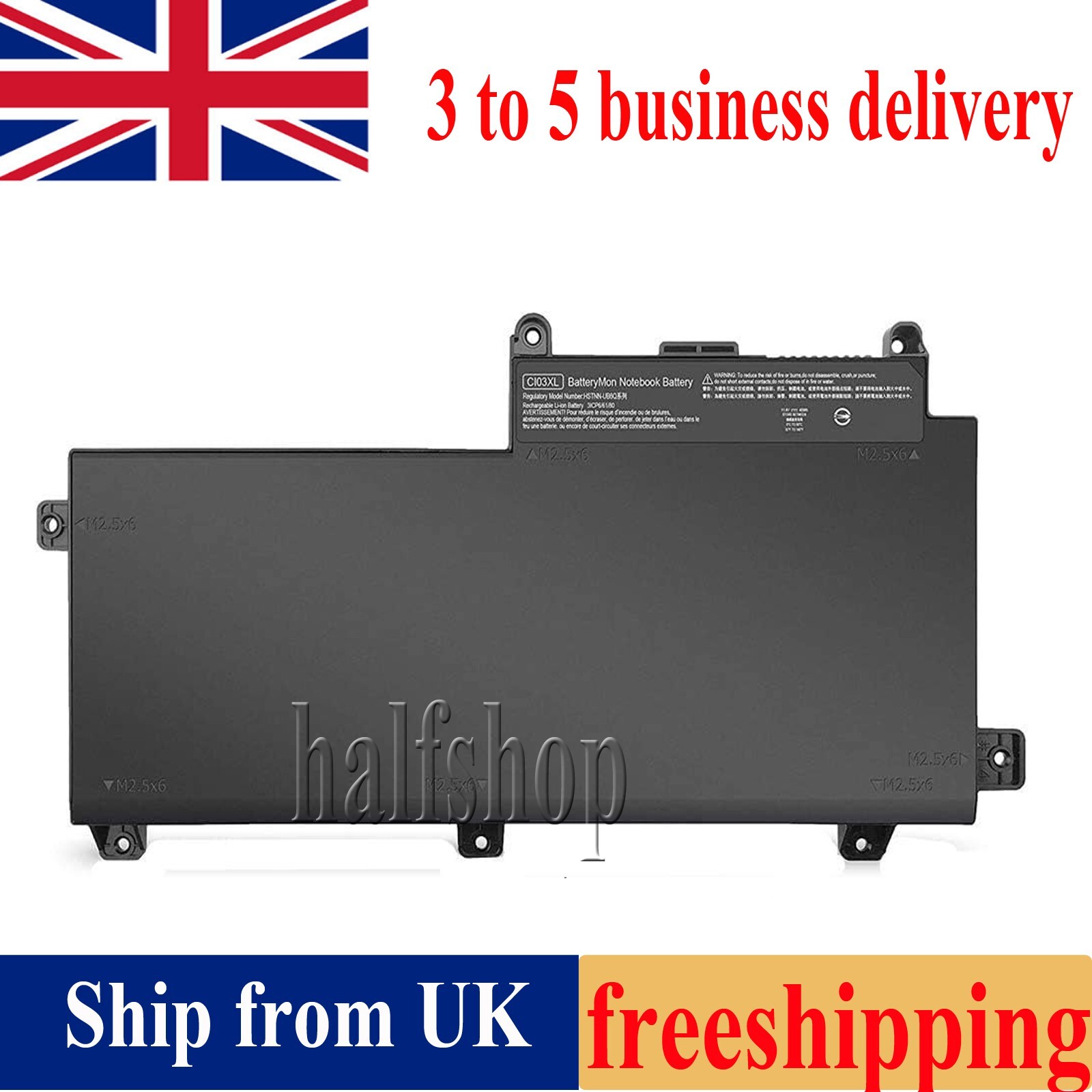 New Laptop CI03XL Battery For HP ProBook 640 645 650 G2 HSTNN-UB6Q T7B31AA