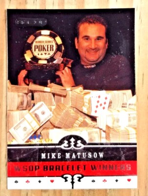 2006 RAZOR POKER MIKE MATUSOW WSOP BRACELET WINNERS ROOKIE CARD#68 NM-MT POKER