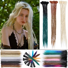 50/60cm wie Echthaar Dreadlocks Hippie Zöpfe Hair Dreads Locs Haarverlängerungen