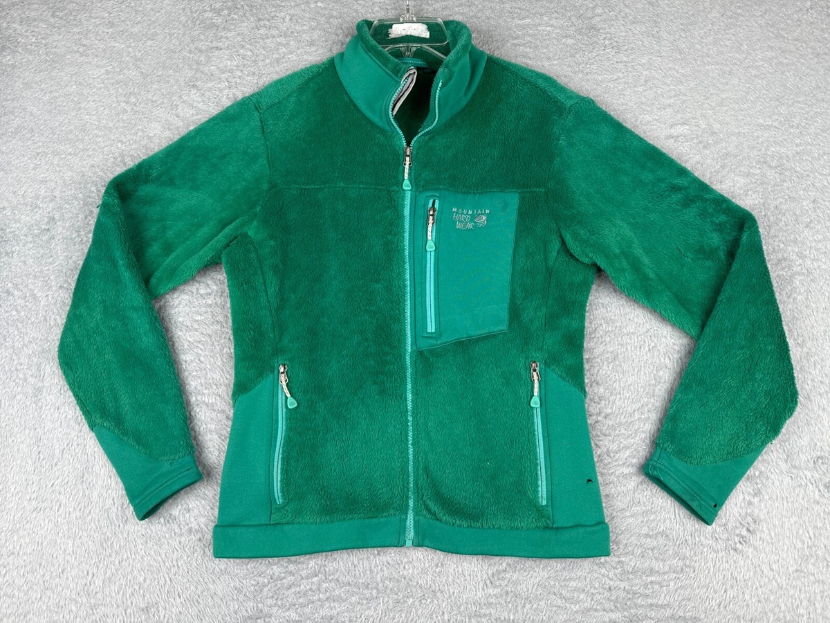 Mountain Hardwear Jacket Womens Medium Green Deep Pile Fleece