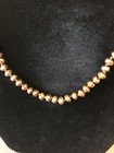 COPPER COLOR BEADED NECKLACE AND EARRING SET~HAND KNOTTED! NEW! BEAUTIFUL!! — photo 2